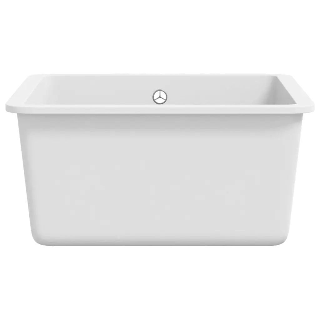 Lavello da Cucina in Granito Vasca Singola Bianco CFW9583203