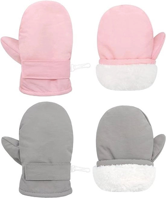 Paar guanti da neve impermeabili per bambini, guanti da neve per bambini, guanti da neve caldi per neonati (adatti a ragazzi e ragazze)