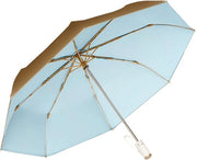 Parasole Automatico con Manico Ergonomico, Diametro 100 cm, Verniciatura Gialla Antimuffa, Protezione UV, per Uomo/Donna/Bambina