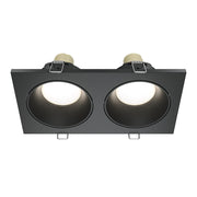 Maytoni Lampada da Incasso Zoom 2 luci GU10 nero alluminio