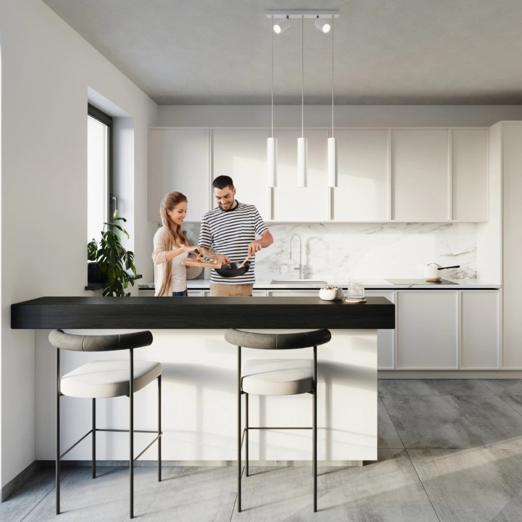 Lampada a sospensione RING 3 bianco