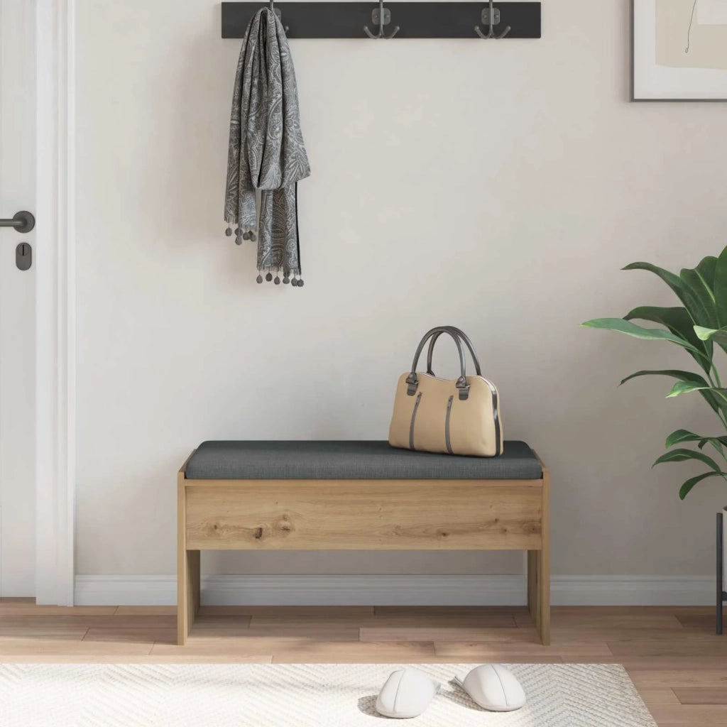 Panca per ingresso Rovere artigianale 83 x 38 x 40 cm
