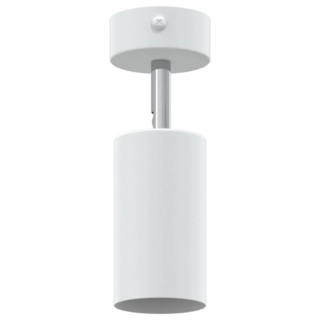 Faretto da soffitto cilindrico moderno orientabile 6 x 6 x 16 cm metallo bianco 02_0058300