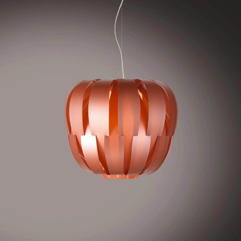 Sospensione 2 Luci Copper in Metallo Cromato Cm. 60 x 45h