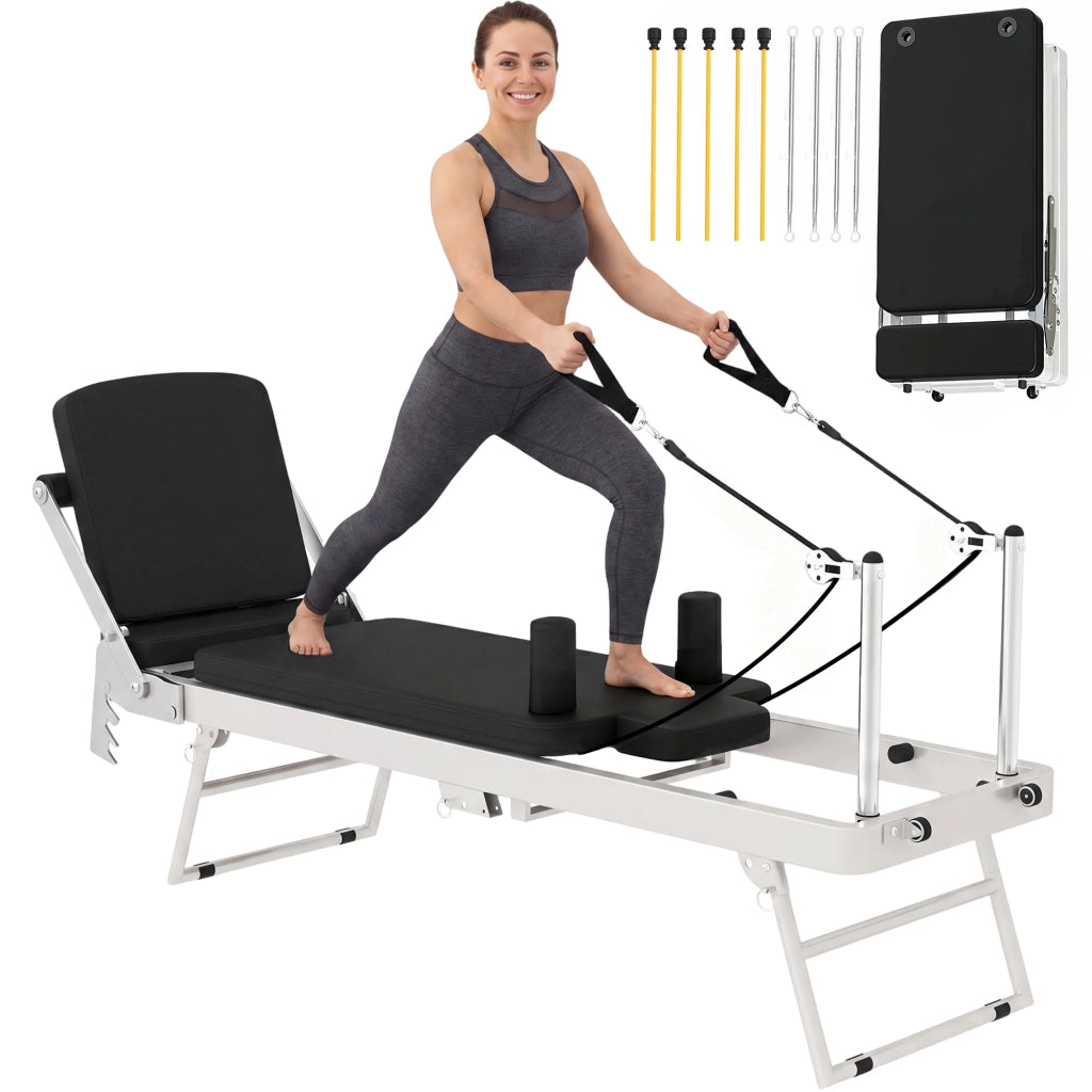 Reformer Pilates Pieghevole ¨C Xylo ¨C con 2 Bande Elastiche