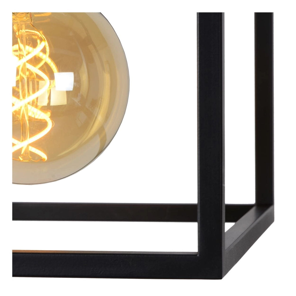 Lampada a sospensione Lucide Ruben nero/oro E27 Ø22