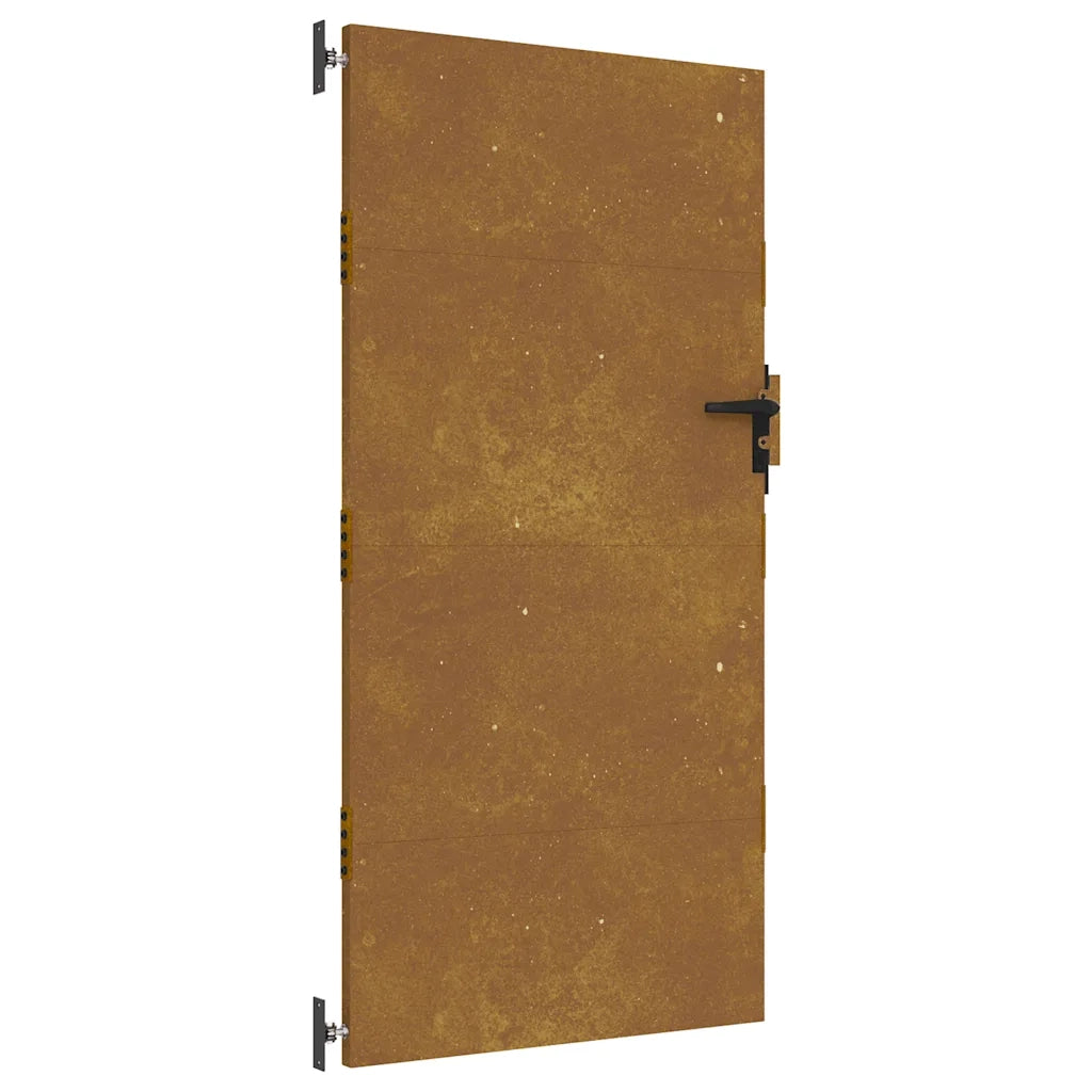 Cancello da giardino 85x200 cm in acciaio Corten 153261