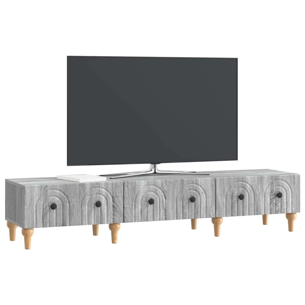 Mobile TV Grigio Sonoma 147 x 34,5 x 30 cm Legno ingegnerizzato 894251