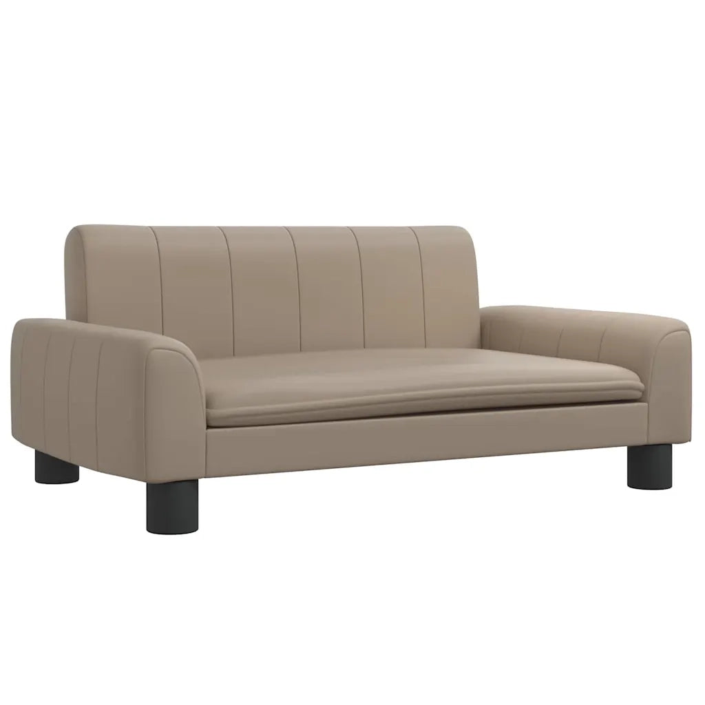 Lettino per Cani Cappuccino 70x45x30 cm in Similpelle 171867