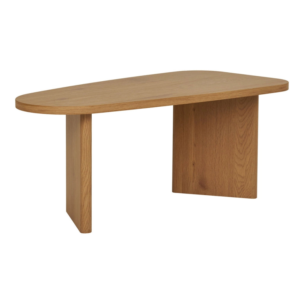 Tavolino Melo 1, Marrone, MDF, 100x50x41 cm