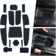 Materassini in gomma per prevenzione scivolo compatibili con Dacia Sandero 3 / Sandero Stepway III 2021-2024, materassini in gomma per auto, accessori per auto, materassini antiscivolo, scatola di stivaggio per materassini antiscivolo