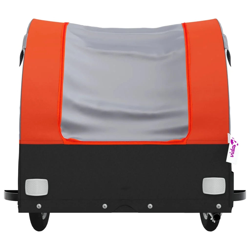 Rimorchio per trasporto biciclette capacità 45 kg ferro arancione 02_0044158