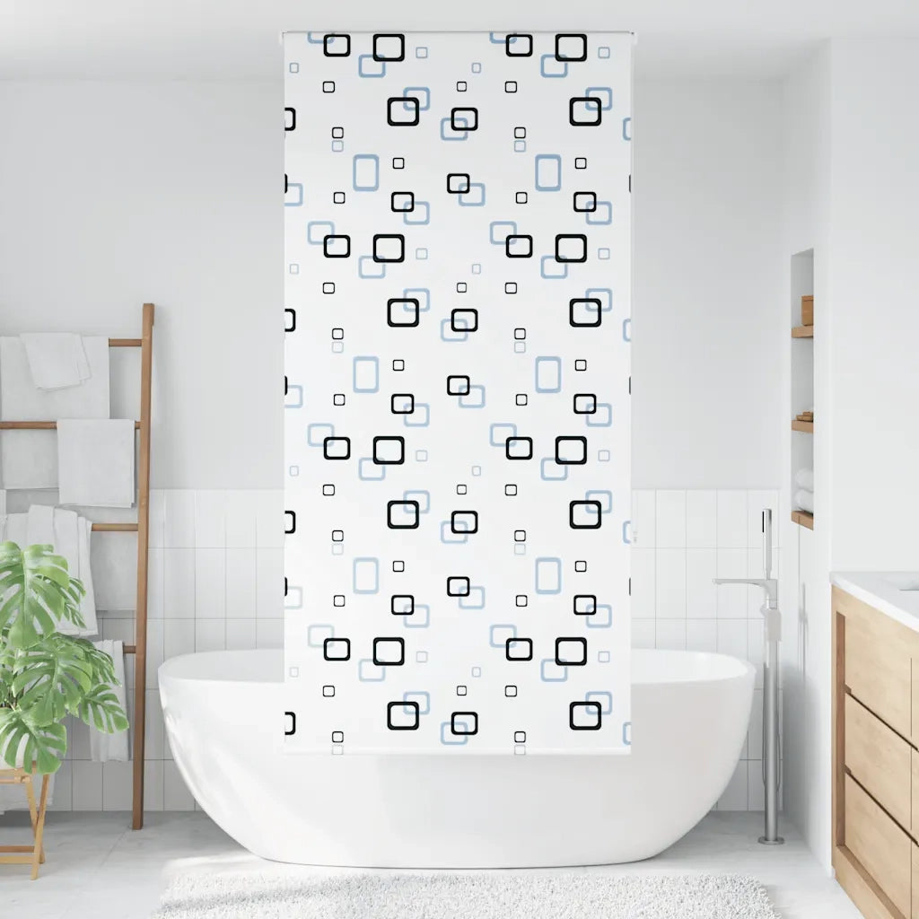 Tenda a Rullo Doccia 90x240 cm Larghezza Tessuto 86 cm 4014824