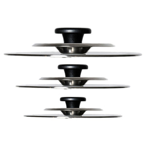 4 Coperchi Magici Antiodore  Ventur Magic In Acciaio Inox 22, 26, 30, 34 Cm