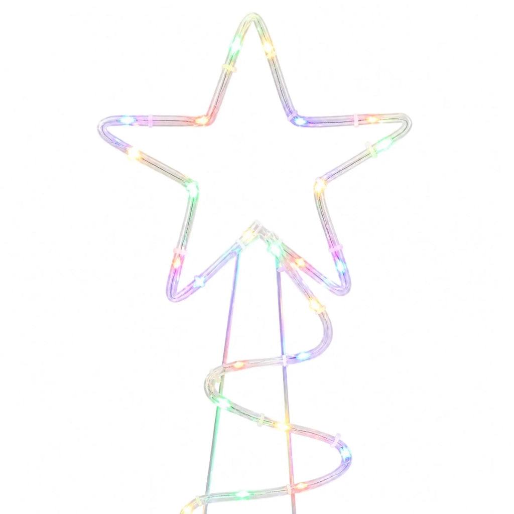 Sagoma albero di Natale LED LOVIISA 100 LED Multicolore 42053447