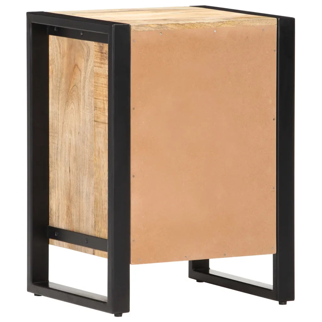 Comodino 40x35x55 cm in Legno Massello di Mango cod mxl 64581