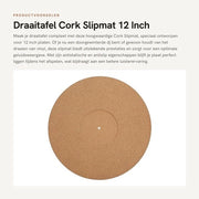 Mat di Supporto Antiscivolo 30cm - Mat di Supporto per Platter - Mat di Supporto per Tavola di Controllo - Padrino Antiscivolo - Diametro 295mm - Diccia 3mm - Materiale Kurk - Resistente allo Shock