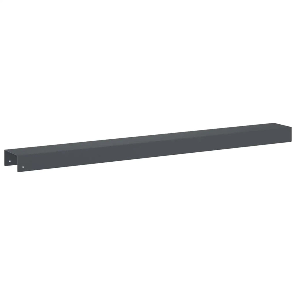 Profilo di copertura per giardino 2 pz 100 x 10 x 5 cm Acciaio 8013038