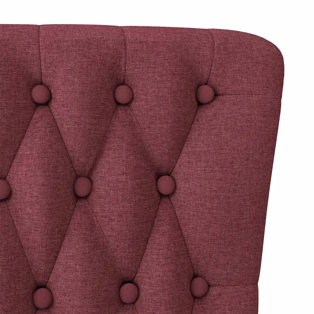 Divano Sedia-Poltrona Slipper Rosso Vino 56,5 x 70 x 110 cm Tessuto