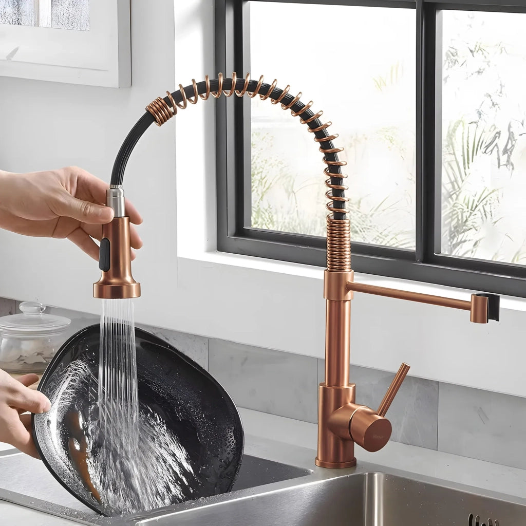 Punta Con Aeratore Per Rubinetto Da Cucina Rea Colin Brush Copper