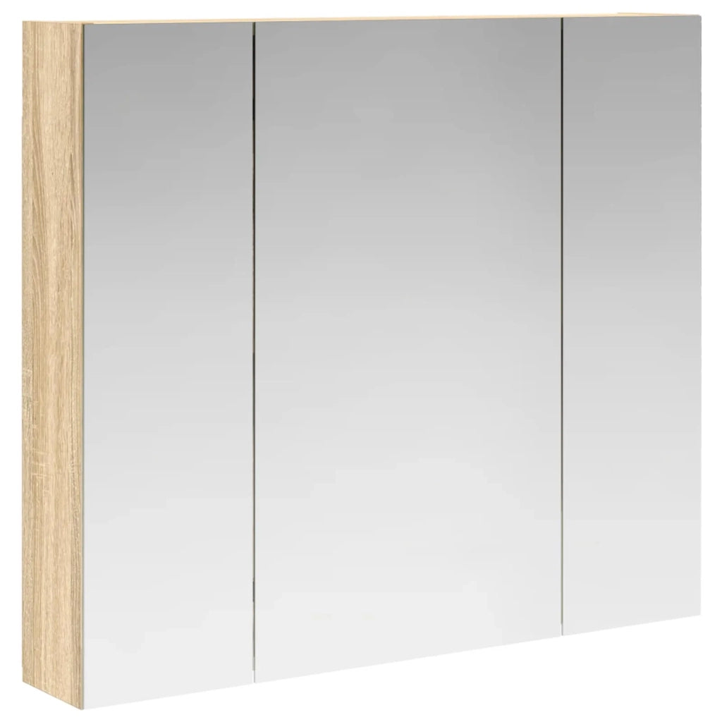 Mobiletto per specchio da bagno Rovere Sonoma 80 x 14.5 x 70 cm