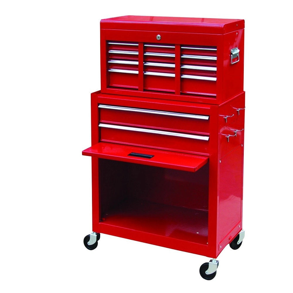 Trade Shop - Carrello Porta Attrezzi Cassettiera Portautensili Cassetti Da Officina Bauletto -