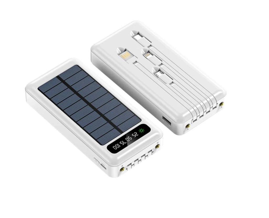 Caricabatteria Power Bank Solare 20000mAh Batteria Esterna portatile WXJ-003