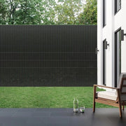 Schermo per giardino in PVC da 1,4x5m per privacy - separazione per giardino e schermo per balcone da 1,4x5m in grigio