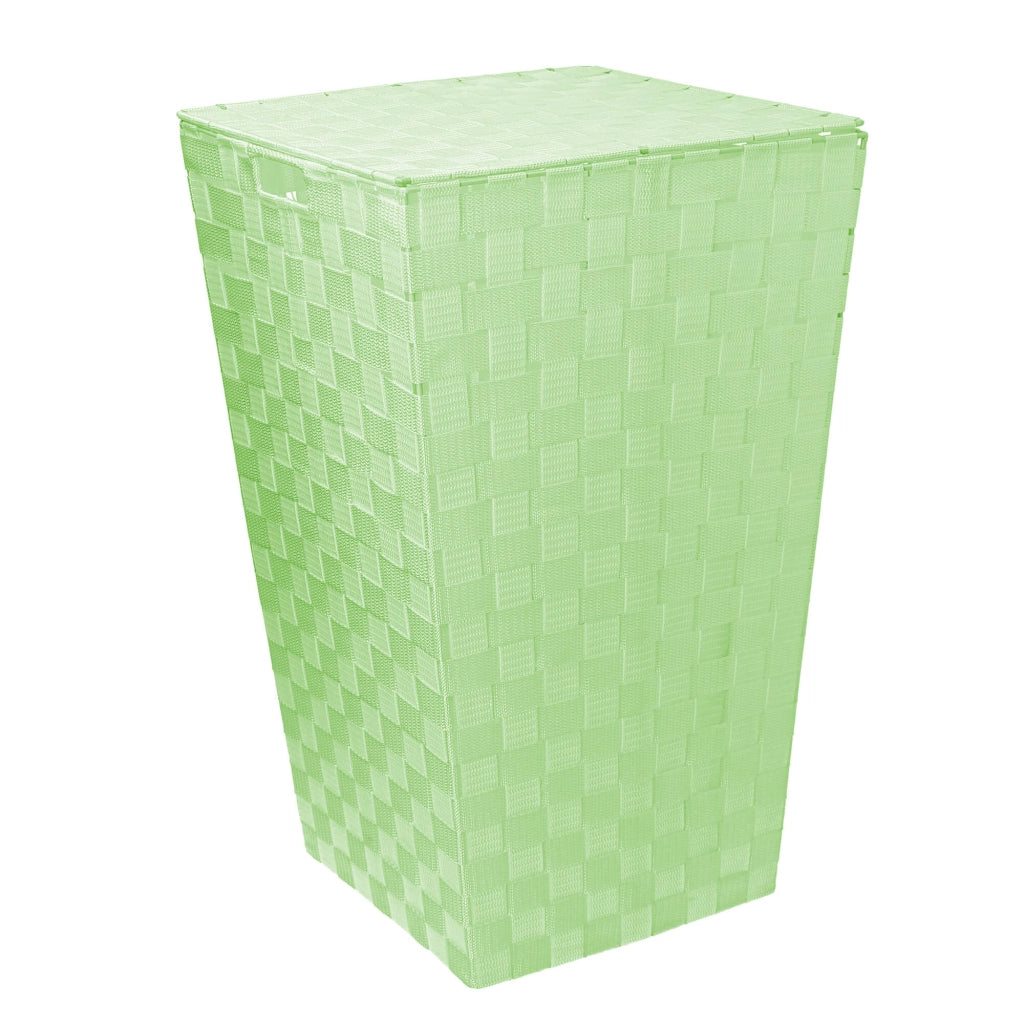 Cesto Portabiancheria in poliestere verde chiaro rettangolare cm 40x30xh53