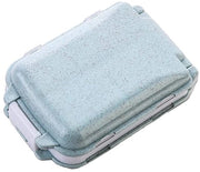 Organizzatore di farmaci portatile 8 compartimenti - impermeabile - pieghevole - leggero - formato miniatura 10 x 3,8 cm