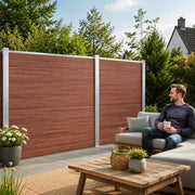 Fence Element WPC 180x146 Cm Brown