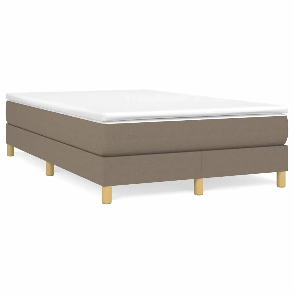 Struttura Letto a Rete a Molle-Giroletto Tortora 120x200 cm Tessuto 760166