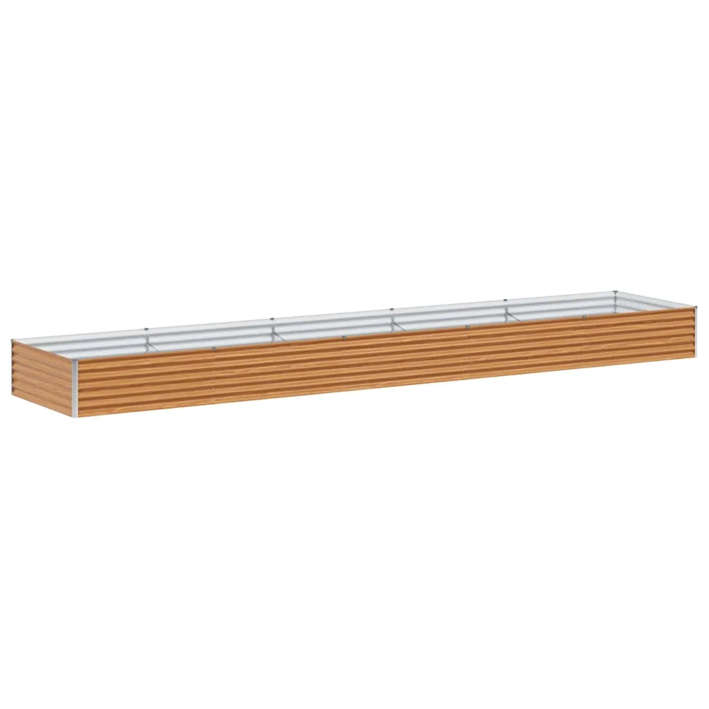 Fioriere | Cassetta per fiori | Letto rialzato da giardino 485 x 100 x 36 cm Acciaio zincato