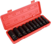 Set di chiavi a dado da 10 pezzi per chiavi a morsa inclusa scatola di attrezzi - acciaio inox cromo-vanadio - diverse misure 10-24 mm