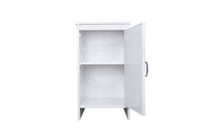 Mobile Lavanderia da Esterno 46,5x49x84 cm in PVC Bianco