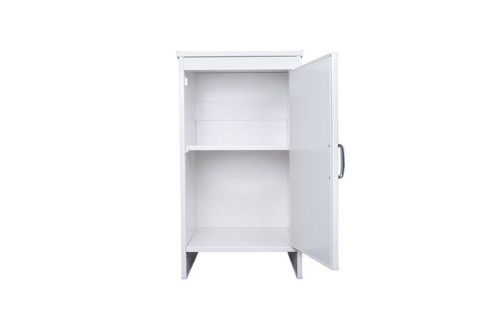 Mobile Lavanderia da Esterno 46,5x49x84 cm in PVC Bianco