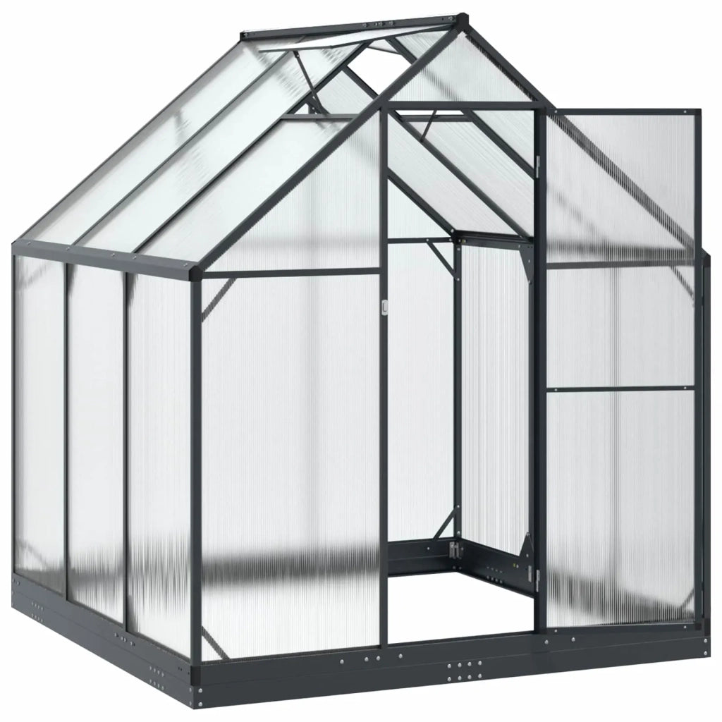 Serra da Giardino con porta Antracite 183,5 x 183,5 x 207 cm 3433041