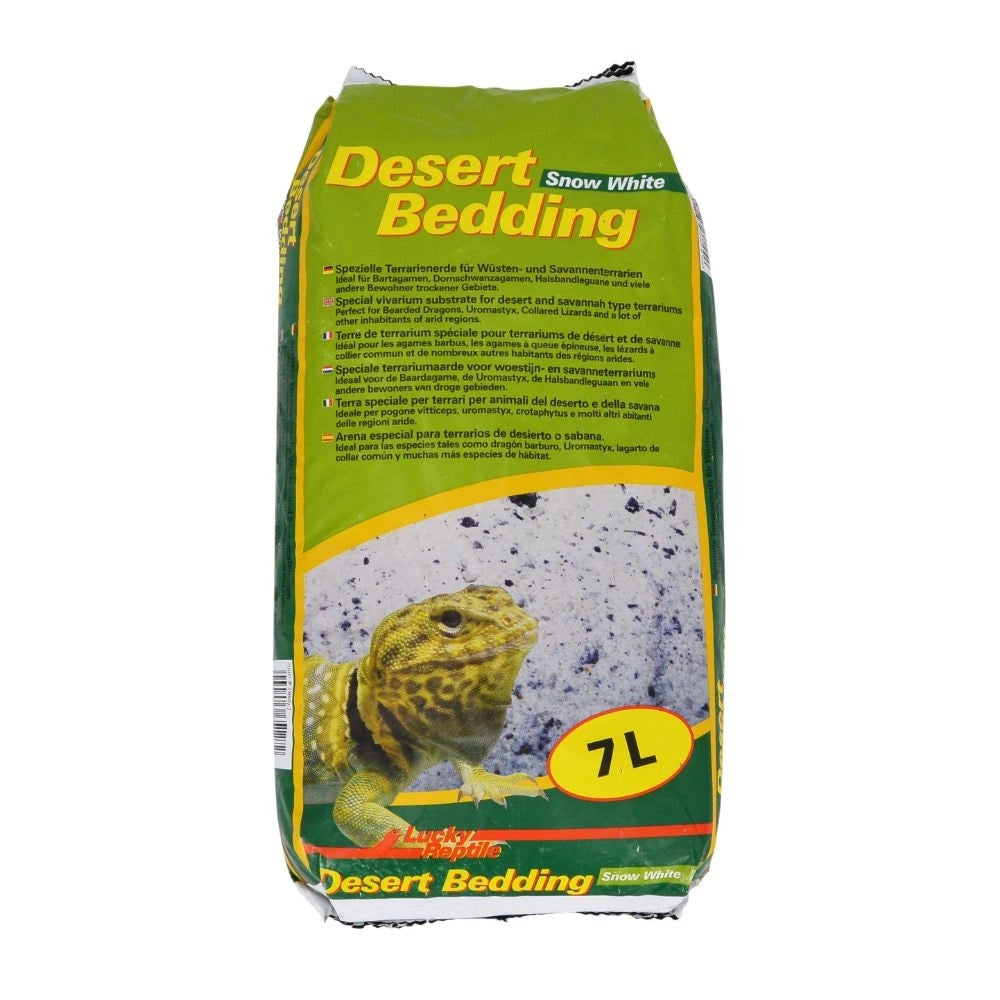 Lucky Reptile Desert Bedding - substrato per terrari deserticoli vari colori Formato: 7 L, Colore: Snow White