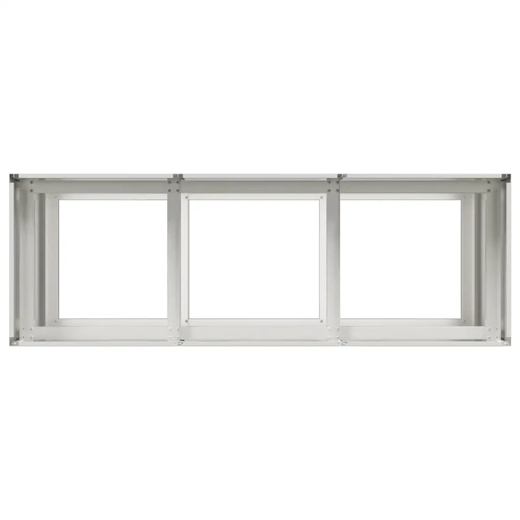 Fioriera 120x40x80 cm in Acciaio Inox 860721