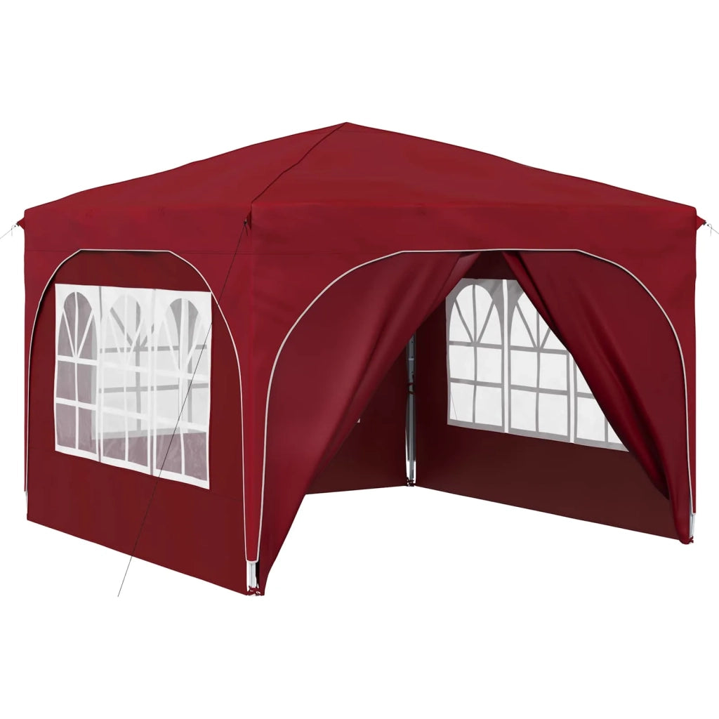 Tenda per feste a pop-up-Gazebo 290 x 290 x 245 cm Borgogna 694409