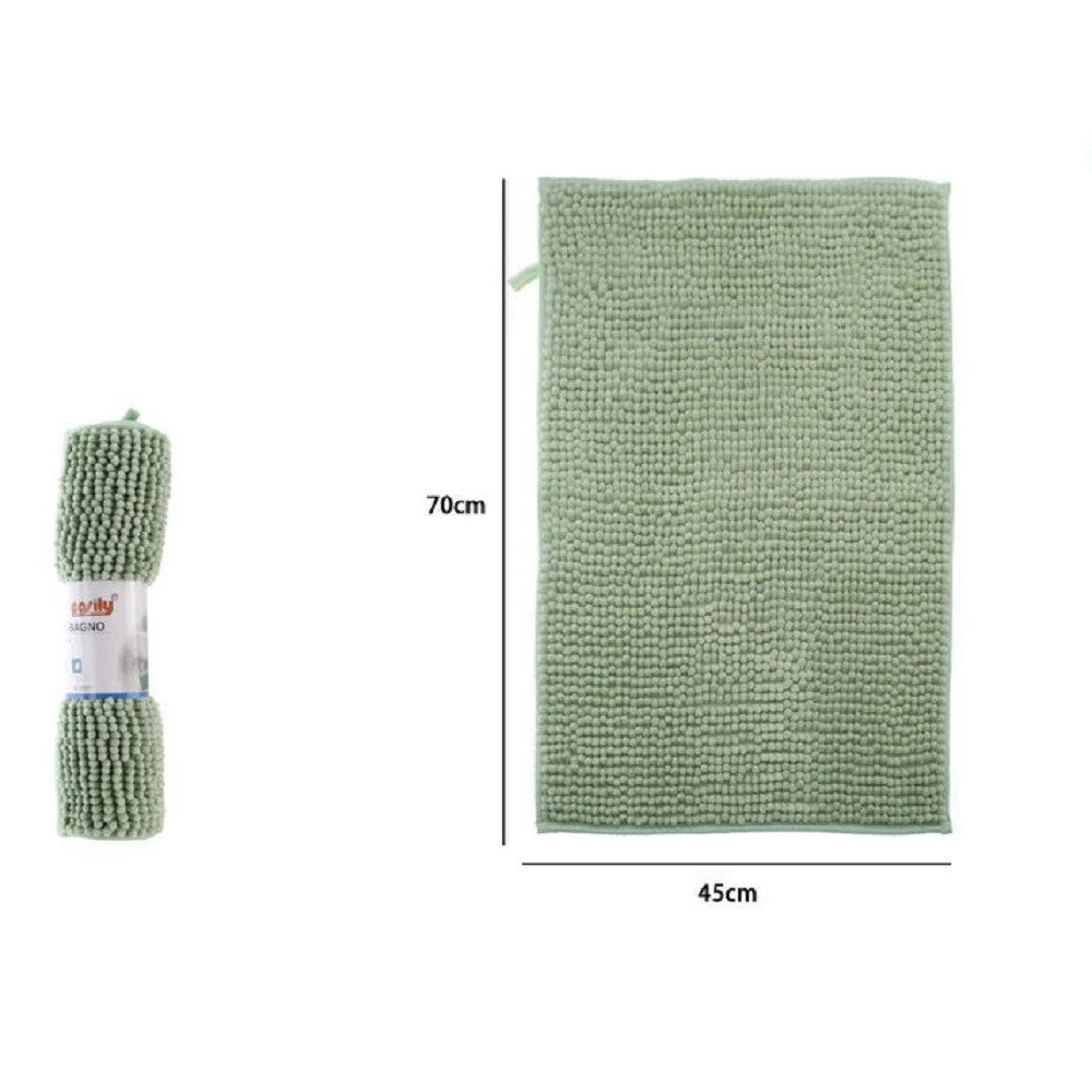 Trade Shop - Tappeto Tappetino Antiscivolo Per Arredo Bagno 45 X 70 Cm Colore Verde 79917 -