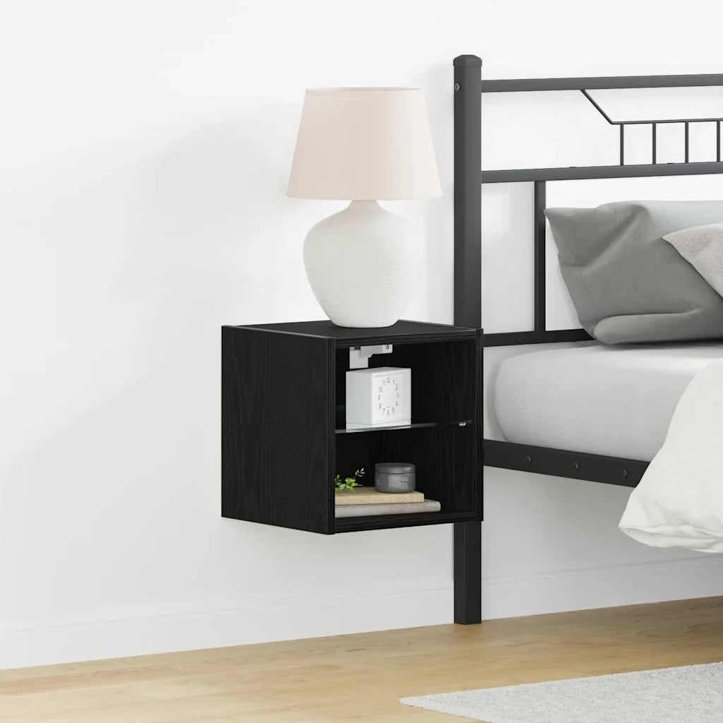 Armadio da letto a muro LED Nero 30 x 28,5 x 30 cm 863085