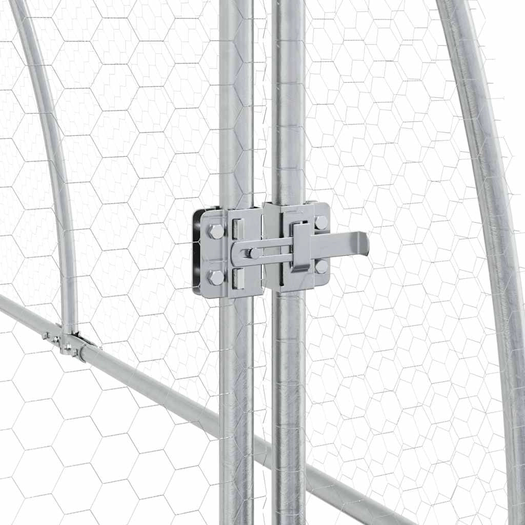 Gabbia per polli Silver 600 x 105 x 120 cm in acciaio zincato Silver 02_0041672