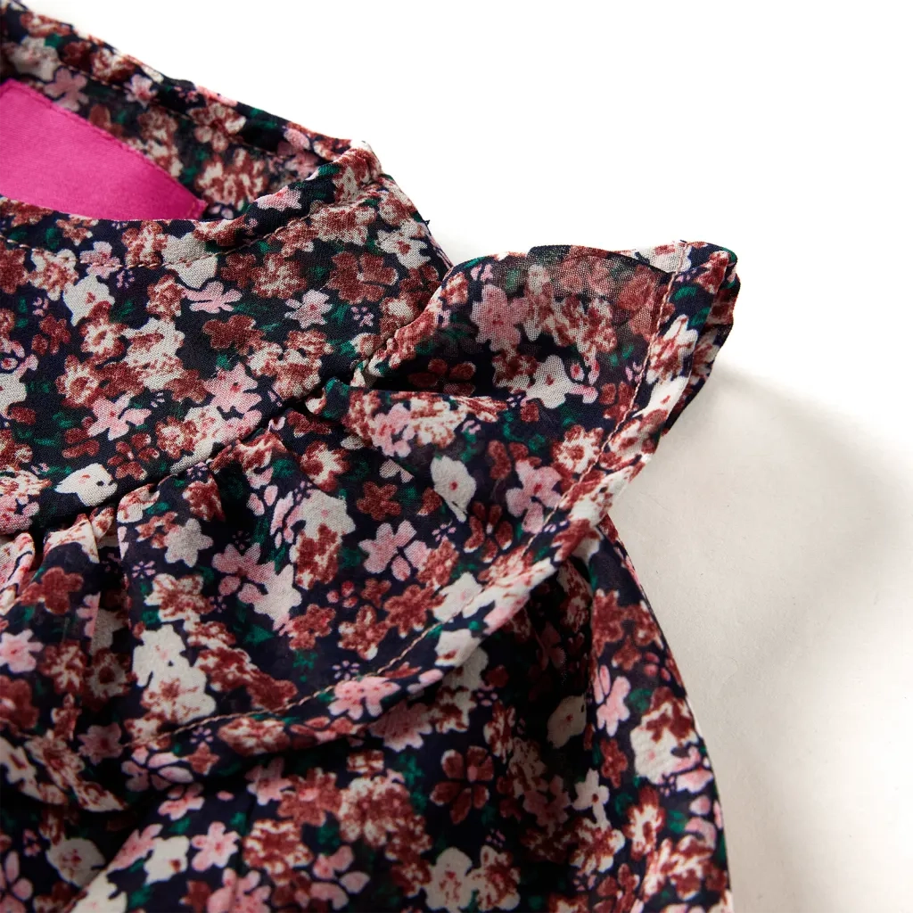 Camicia da Bambina a Maniche Lunghe Rosa Scuro 128 14407
