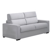 Marcon, Divano Letto 3 Posti Sfoderabile Made in Italy, 220x95 cm Grigio
