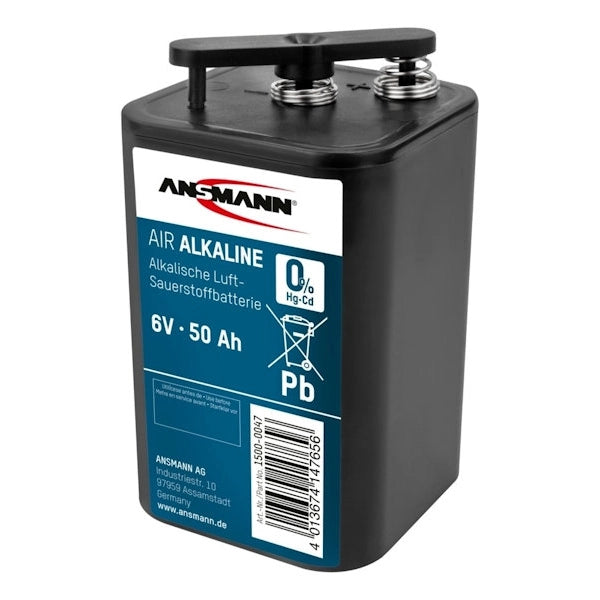 BATTERIA ANSMANN ALCALINA ZINCO ARIA 6V 50AH 1500-0047