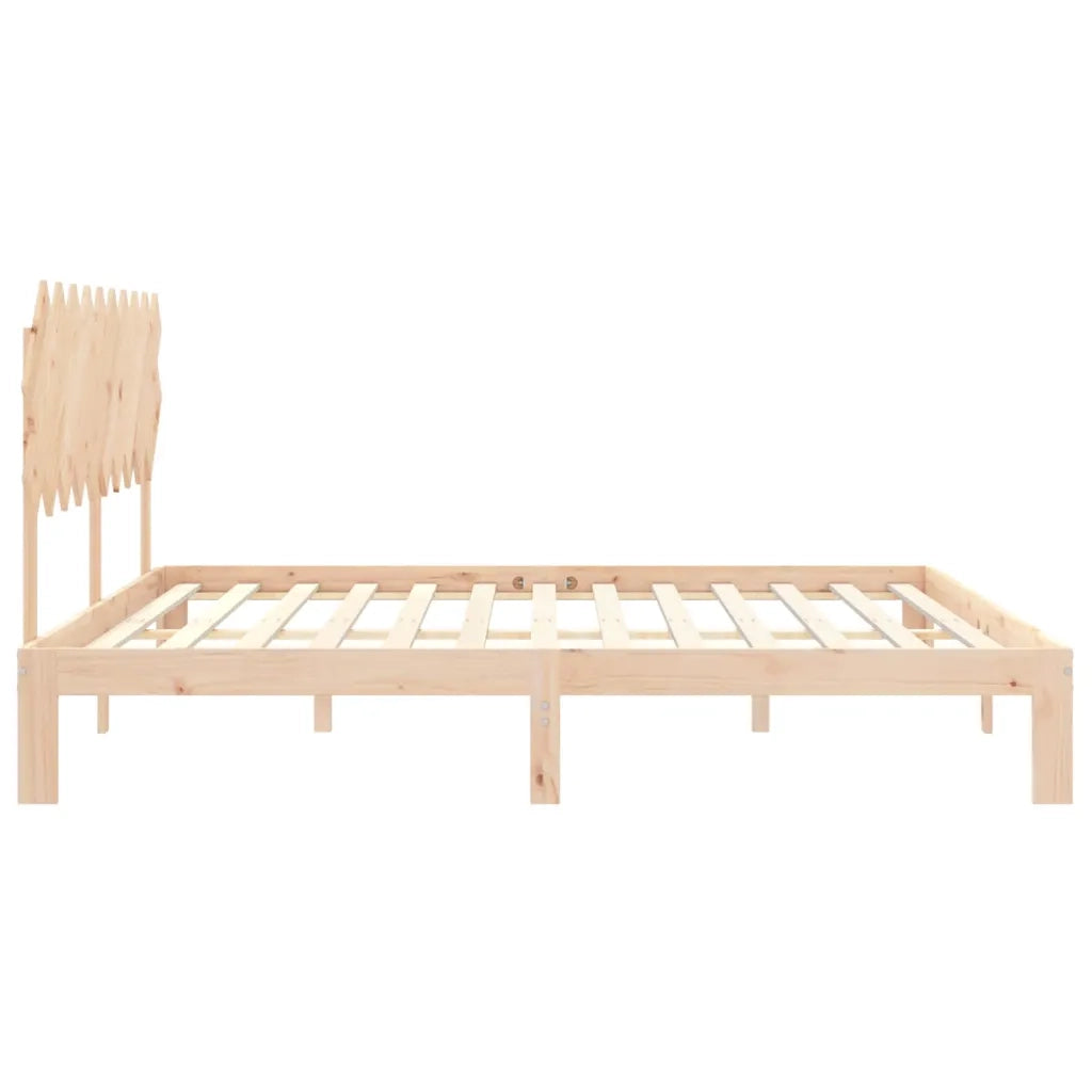 Giroletto senza Materasso 200x200 cm in Legno Massello di Pino 3193746