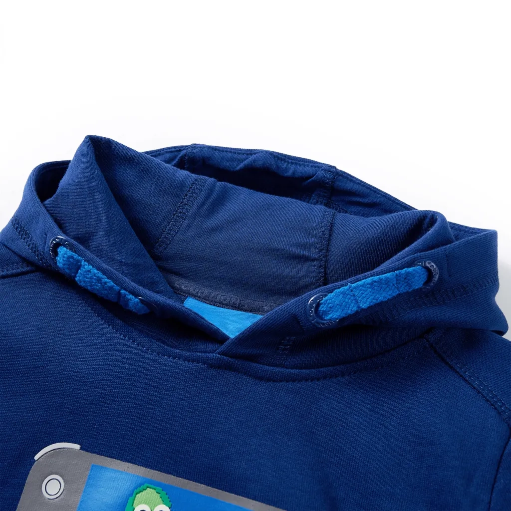 Felpa con Cappuccio per Bambini Blu Scuro 104 13370
