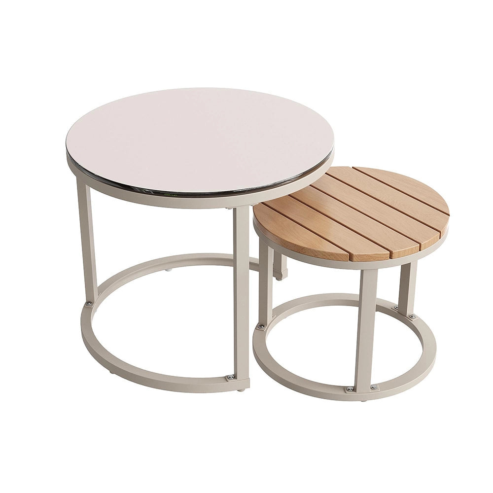 Set da giardino per 5-6 persone - Xylo - Rattan PE impermeabile con cuscini, beige
