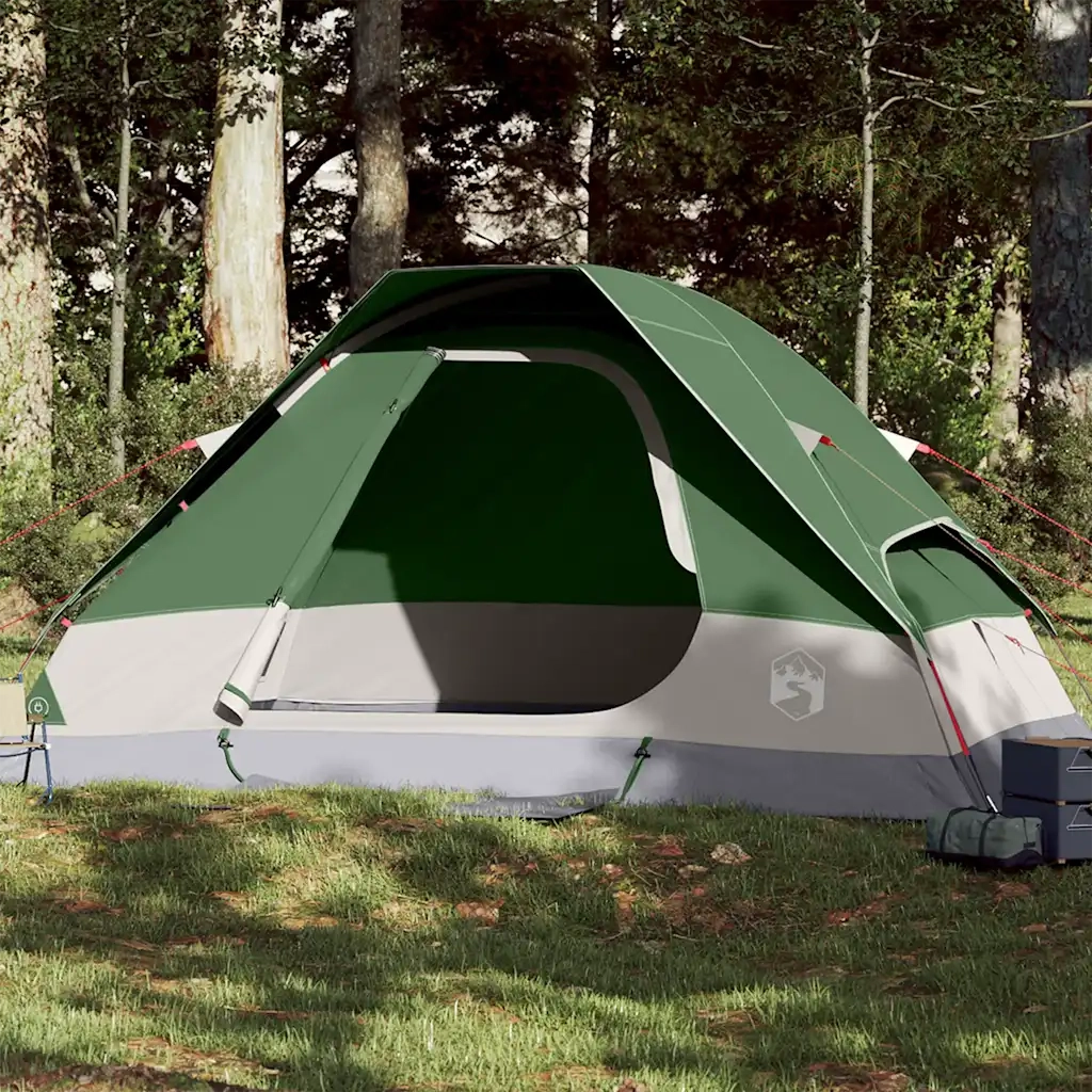 Tenda da campeggio | Tenda da campo a Cupola per 2 Persone Verde Impermeabile